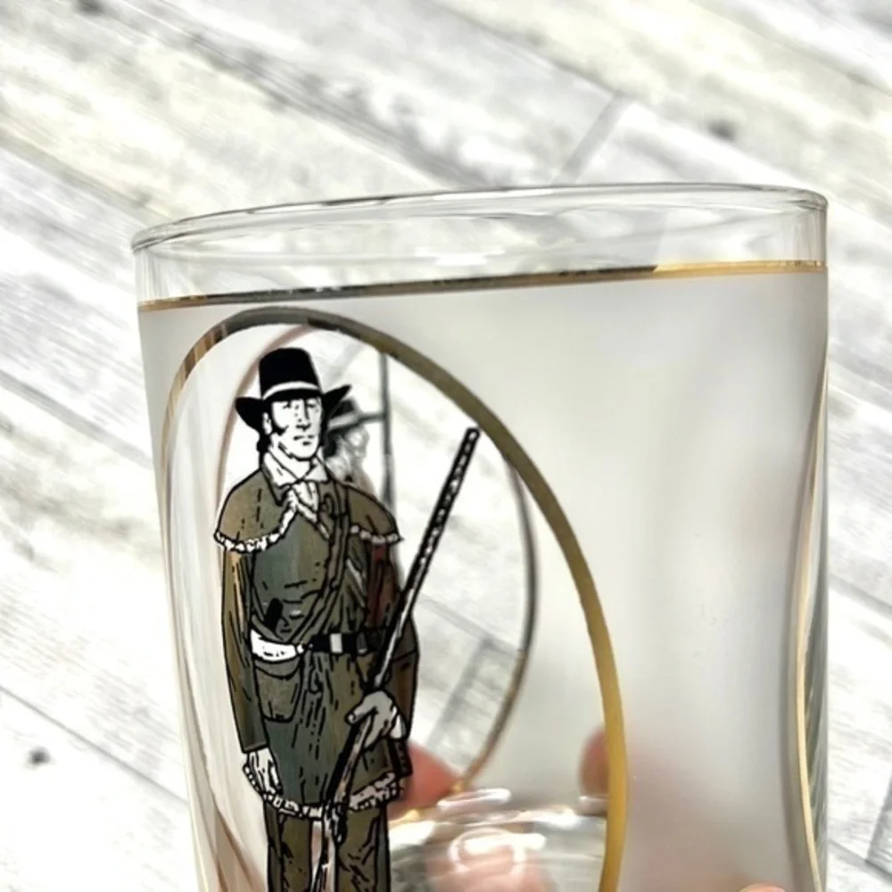 3 Vintage Texas 150th Anniversary Frosted Lowball Glasses